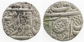 SIKH EMPIRE: Bharpur Singh, 1847-1863, AR rupee (10.14g), Nimak, VS1905, KM-88, Herrli-03.01.04, harshly cleaned, VF, RR. Herrli associates the Nimak ...