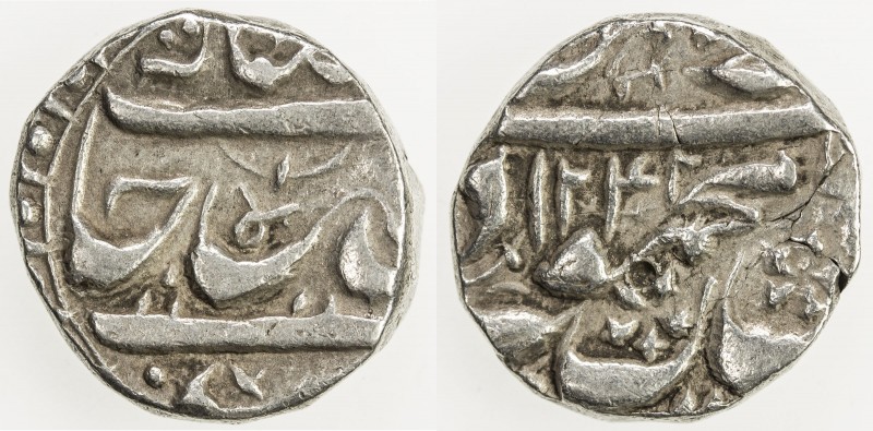 SIKH EMPIRE: AR rupee (10.84g), Derajat, AH1242, KM-373, Herrli-07.01.04, in the...