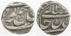 SIKH EMPIRE: AR rupee (10.79g), Derajat, AH1246 year 46 (sic), KM-373, Herrli-07.01.04, in the name of the deceased Durrani king Mahmud, bold VF.
Est...