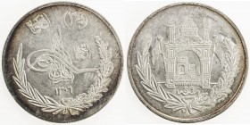 AFGHANISTAN: Amanullah, 1919-1929, AR 2½ afghanis, SH1306 year 9, KM-913, lustrous fields, AU.
Estimate: $50 - $75