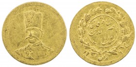 IRAN: Nasir al-Din Shah, 1848-1896, AV 2000 dinars (0.57g), AH1299, KM-924, VF-EF, ex Dabestani Collection. 
Estimate: $80 - $120