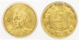 IRAN: Ahmad Shah, 1909-1924, AV 5000 dinars, AH1343, KM-1071, ICG graded MS62.
Estimate: $120 - $160