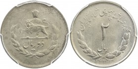 IRAN: Muhammad Reza Shah, 1941-1979, 2 rials, SH1333, KM-1158, a superb example for this short lived type! PCGS graded MS65.
Estimate: $50 - $75