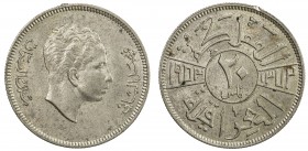 IRAQ: Faisal II, 1939-1958, AR 20 fils, 1953/AH1372, KM-113, EF-AU.
Estimate: $50 - $75