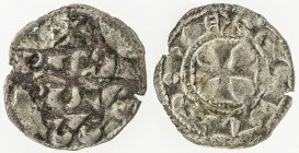 ANGLO-GALLIC: Richard I, as Duke of Aquitaine, 1172-1189, AR obole (0.30g), Bordeaux mint, ND, AGC-6.1, Elias-6, Poey d 'Avant-2769, Aquitaine issue, ...