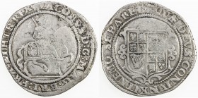ENGLAND: James I, 1603-1625, AR halfcrown (14.48g), ND, Spink-2666, grapes mintmark, porous along edge of first quadrant, Fine.
Estimate: $100 - $130