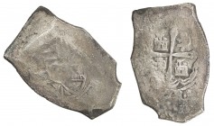 MEXICO: Felipe V, 1700-1748, AR cob 8 reales (24.79g), DM, KM-47, some typical porosity, weak strike, Fine, ex Fuller Collection. 
Estimate: $60 - $8...