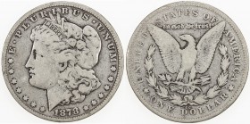 UNITED STATES: AR dollar (26.73g), 1878-CC, VG, Carson City mint.
Estimate: $70 - $80