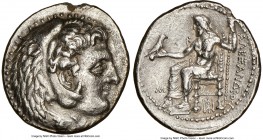 MACEDONIAN KINGDOM. Alexander III the Great (336-323 BC). AR tetradrachm (27mm, 16.31 gm, 10h). NGC Choice XF 5/5 - 2/5. Late lifetime-early posthumou...