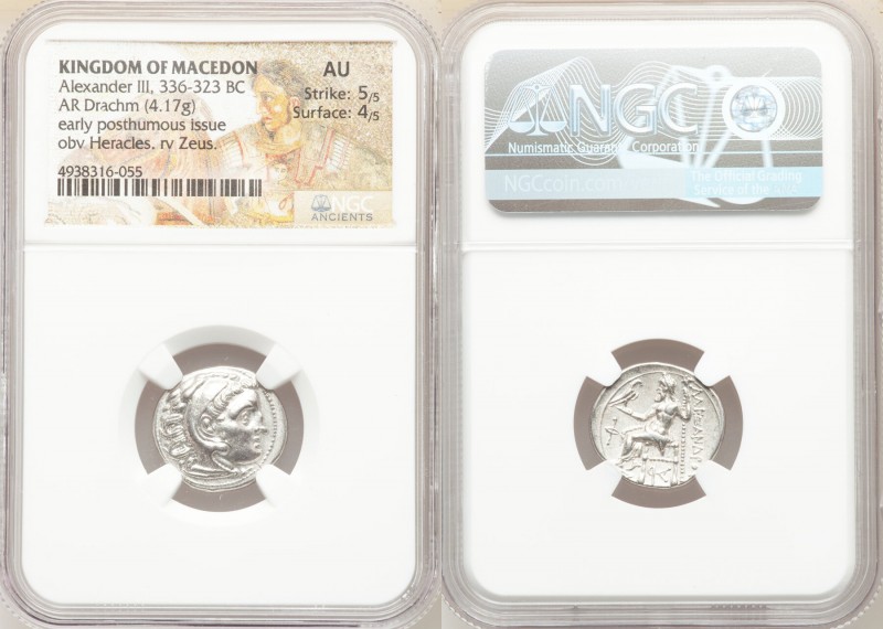 MACEDONIAN KINGDOM. Alexander III the Great (336-323 BC). AR drachm (18mm, 4.17 ...