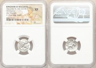MACEDONIAN KINGDOM. Alexander III the Great (336-323 BC). AR drachm (16mm, 1h). NGC XF. Lifetime issue of Miletus, ca. 325-323 BC. Head of Heracles ri...