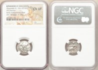 MACEDONIAN KINGDOM. Alexander III the Great (336-323 BC). AR drachm (16mm, 12h). NGC Choice VF. Posthumous issue of Magnesia as Maeandrum, ca. 323-319...