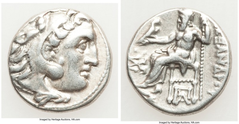 MACEDONIAN KINGDOM. Alexander III the Great (336-323 BC). AR drachm (17mm, 4.20 ...