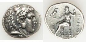 MACEDONIAN KINGDOM. Philip III Arrhidaeus (323-317 BC). AR tetradrachm (27mm, 16.89 gm, 11h). XF, brushed. Lifetime issue of Sidon, under Ptolemy I So...