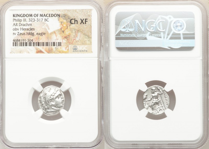 MACEDONIAN KINGDOM. Philip III Arrhidaeus (323-317 BC). AR drachm (17mm, 11h). N...