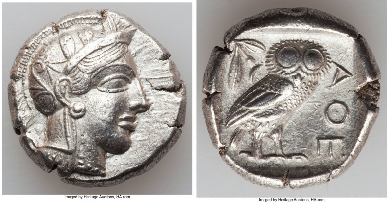 ATTICA. Athens. Ca. 440-404 BC. AR tetradrachm (24mm, 17.13 gm, 7h). Choice VF, ...