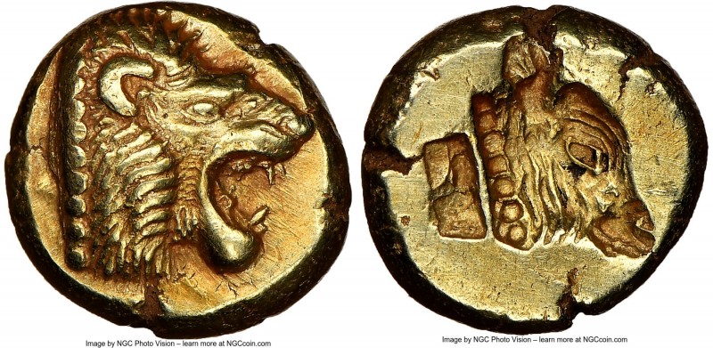LESBOS. Mytilene. Ca. 521-478 BC. EL sixth-stater or hecte (10mm, 2.57 gm, 6h). ...