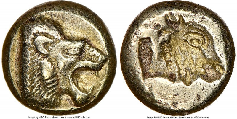 LESBOS. Mytilene. Ca. 521-478 BC. EL sixth-stater or hecte (10mm, 2.54 gm, 6h). ...