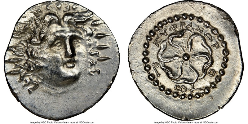CARIAN ISLANDS. Rhodes. Ca. 84-30 BC. AR drachm (21mm, 4.06 gm, 12h). NGC MS 5/5...