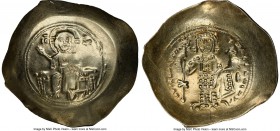 Nicephorus III Botaniates (AD 1078-1081). EL histamenon nomisma (32mm, 4.33 gm, 6h). NGC Choice VF 4/5 - 3/5, brushed, graffito. Constantinople. IC-XC...