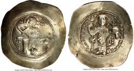 Nicephorus III Botaniates (AD 1078-1081). EL histamenon nomisma (30mm, 4.33 gm, 6h). NGC VF 4/5 - 3/5. Constantinople. IC-XC (barred), Christ seated f...