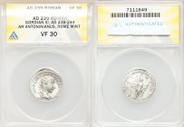 ANCIENT LOTS. Roman Imperial. Gordian III (AD 238-244). Lot of ten (10) AR antoniniani. ANACS VF 35. Includes: Various types of Gordian III antoninian...