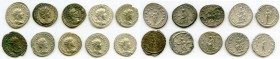 ANCIENT LOTS. Roman Imperial. AD 3rd century. Lot of ten (10) AR/BI antoniniani. VF-XF. Includes: Ten (10) antoniniani: Various rulers with different ...