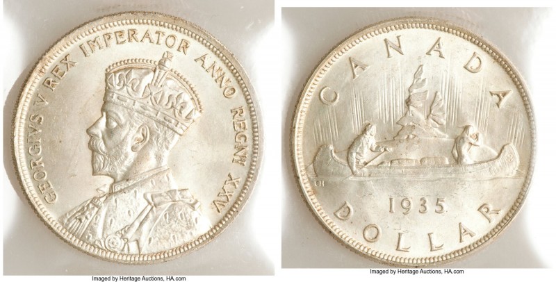 George V Dollar 1935 MS65 ICCS, Royal Canadian mint, KM30.

HID09801242017

...