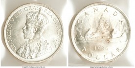 George V 3-Piece Lot of Certified Dollars 1936 ICCS, 1) Dollar - MS64 2) Dollar - MS64 3) Dollar - MS63 Royal Canadian mint, KM31. Sold as is, no retu...