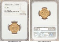 Republic gold 10 Pesos 1896-So XF45 NGC, Santiago mint, KM157. AGW 0.1766 oz. 

HID09801242017

© 2020 Heritage Auctions | All Rights Reserved