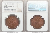 Kuang-hsü 20 Cash ND (1903-1917) MS63 Red and Brown NGC, KM-Y5aa. Large Eyes Dragon variety. 

HID09801242017

© 2020 Heritage Auctions | All Righ...