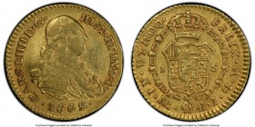 Charles IV gold Escudo 1802/1 NR-JJ AU50 PCGS, Nuevo Reino mint, KM56.1. Included with Auction tag. 

HID09801242017

© 2020 Heritage Auctions | A...