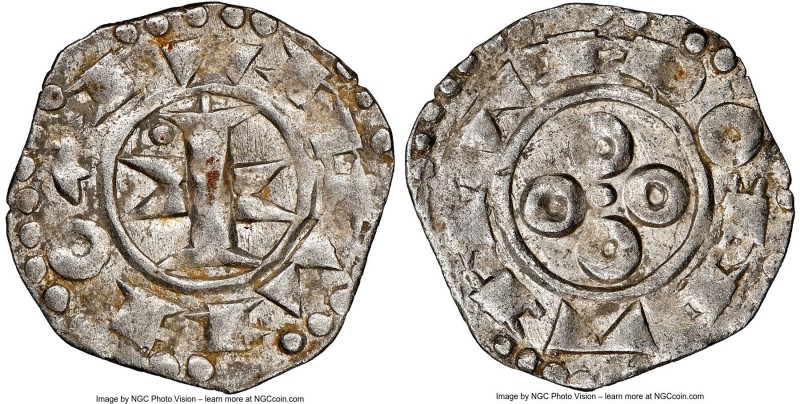 Melgueil. Anonymous Denier ND (1100-1300) MS62 NGC, 19mm. 1.05gm. 

HID0980124...