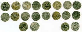 10-Piece Lot of Uncertified Assorted Deniers ND (12th-13th Century) VF, Lot includes Besançon Deniers (3) and Philip IV Deniers (7). Average 19mm. Wei...