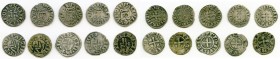 10-Piece Lot of Uncertified Assorted Deniers ND (12th-13th Century) VF, Lot includes Besançon Deniers (5), Philip IV (1), and Louis IX (4). Average 19...