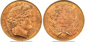 Republic gold 10 Francs 1896-A MS65 NGC, Paris mint, KM830. AGW 0.0933 oz. 

HID09801242017

© 2020 Heritage Auctions | All Rights Reserved