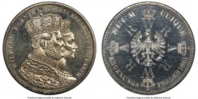 Prussia. Wilhelm I Proof Taler 1861-A PR63 PCGS, Berlin mint, KM488. Coronation of Wilhelm and Augusta commemorative. 

HID09801242017

© 2020 Her...