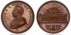 Prussia. Wilhelm II copper "Art Award" Medal ND (1888) SP65 Brown PCGS, Husken-7.380. 31mm. By Hoffmeister & C. Pfeuffer. WILHELM D K KONIG VON PREUSS...