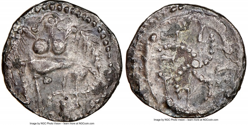 Early Anglo-Saxon Period. Secondary Phase Sceat ND (730-745) AU55 NGC, Series S,...