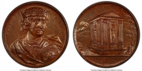 "Kings & Queens of England - Henry III" bronzed copper Specimen Medal ND (1731) SP64 PCGS, Eimer-526. 40mm. By Dassier. HENDRICUS III D G ANG ET HIB R...