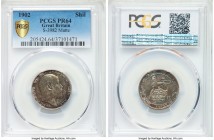 Edward VII Matte Proof Shilling 1902 PR64 PCGS, KM800, S-3982. Partial icy white peripheries that blend into maroon and olive center toning. 

HID09...