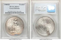 Edward VII Trade Dollar 1908-B MS63 PCGS, Bombay mint, KM-T5. Cartwheel luster with trace of intermittent toning. 

HID09801242017

© 2020 Heritag...