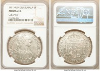Charles IV 8 Reales 1791 NG-M AU Details (Cleaned) NGC, Nueva Guatemala mint, KM53. Lightly toned in gray and peach. 

HID09801242017

© 2020 Heri...