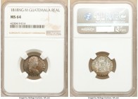 Ferdinand VII Real 1818 NG-M MS64 NGC, Nueva Guatemala mint, KM66. Rainbow toning and semi-prooflike. 

HID09801242017

© 2020 Heritage Auctions |...