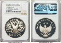 Republic Proof 5000 Rupiah 1974 PR69 Ultra Cameo NGC, KM40a. Orangutan. 

HID09801242017

© 2020 Heritage Auctions | All Rights Reserved