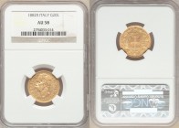 Umberto I gold 20 Lire 1882-R AU58 NGC, Rome mint, KM21. AGW 0.1867 oz. 

HID09801242017

© 2020 Heritage Auctions | All Rights Reserved