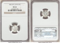 Meiji 5-Piece Lot of Certified Assorted Sen, 1) 5 Sen Year 8 (1875) - MS66 NGC, KM-Y22 2) 5 Sen Year 9 (1876) - MS66 PCGS, KM-Y22 3) 10 Sen Year 8 (18...