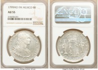 Charles IV 8 Reales 1799 Mo-FM AU55 NGC, Mexico City mint, KM109. Untoned with semi-prooflike fields. 

HID09801242017

© 2020 Heritage Auctions |...