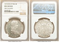 Ferdinand VII 8 Reales 1819 LM-JP UNC Details (Obverse Cleaned) NGC, Lima mint, KM117.1. Bold portrait, crown and shield. 

HID09801242017

© 2020...