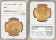Alfonso XIII gold 100 Pesetas 1897(97) SG-V MS61 NGC, Madrid mint, KM708, Fr-347. AGW 0.9334 oz. 

HID09801242017

© 2020 Heritage Auctions | All ...